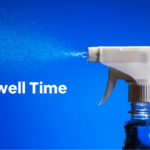 Dwell time (text) and spray bottle (image)