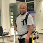 Corvus of Louisville franchise owner Rodjay Benford with backpack vacuum