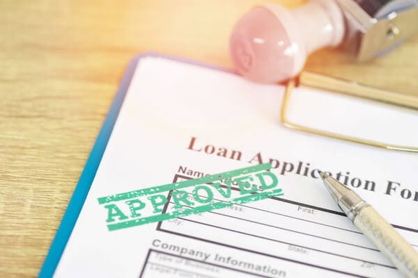 approved loan application sheet for financing a franchise
