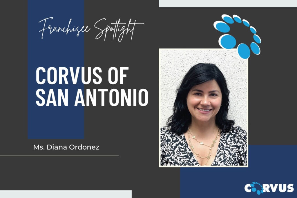 Graphic of Corvus of San Antonio Franchise Owner Ms. Diana Ordonez