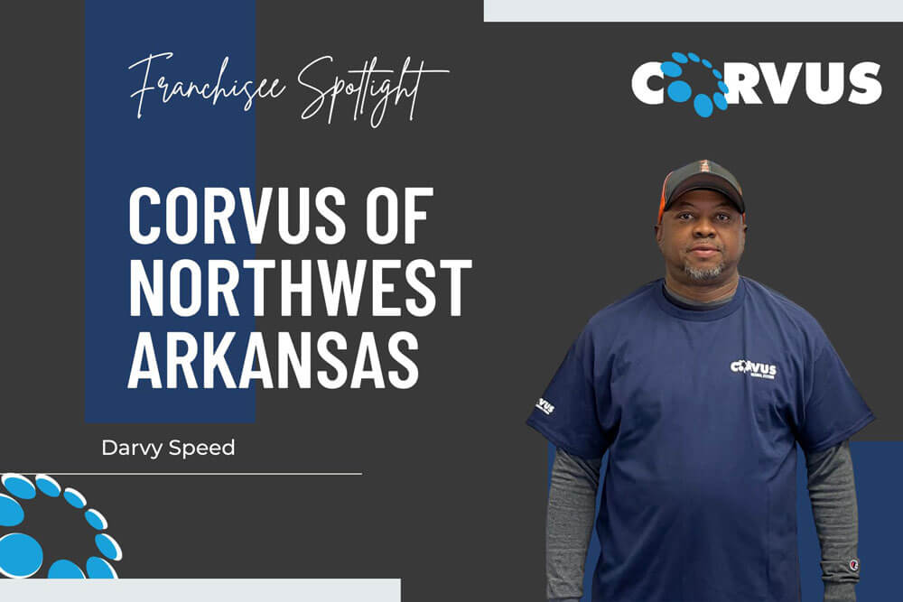 Graphic of Franchise Owner Darvy Speed of Corvus of Northwest Arkansas